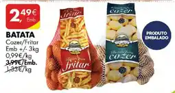 Pingo Doce Batata cozer/fritar promoção