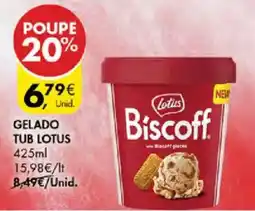 Pingo Doce Gelado tub lotus biscoff promoção