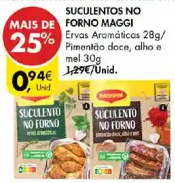 Pingo Doce suculentos no forno maggi promoção