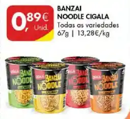 Pingo Doce Banzai noodle cigala promoção
