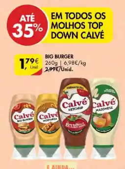 Pingo Doce molhos top down calvé promoção