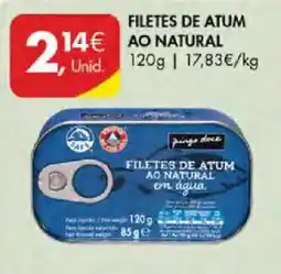 Pingo Doce filetes de atum ao natural promoção