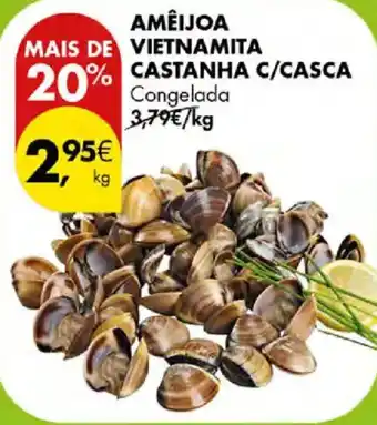 Amêijoa vietnamita castanha c/casca