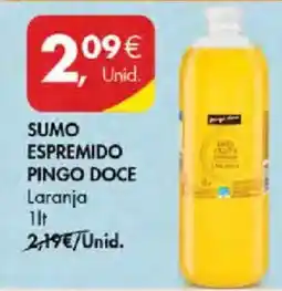 Pingo Doce Sumo espremidopingo doce laranja promoção