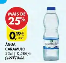 Pingo Doce Água caramulo promoção