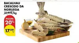Pingo Doce Bacalhau crescido da noruega promoção