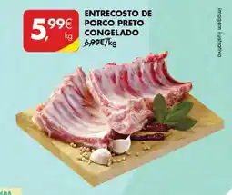 Pingo Doce Entrecosto de porco preto congelado promoção
