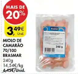 Pingo Doce miolo de camarão brasmar promoção