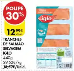 Pingo Doce Tranches de salmão selvagem iglo promoção