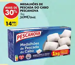 Pingo Doce medalhões de pescada do cabo pescanova promoção