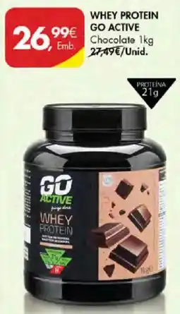 Pingo Doce Go active whey protein chocolate promoção