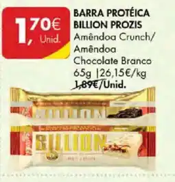 Pingo Doce barra protéica billion prozis promoção