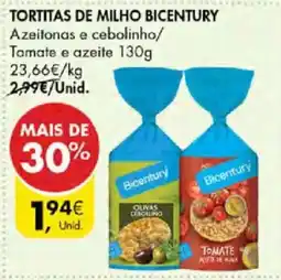 Pingo Doce Tortitas de milho bicentury promoção