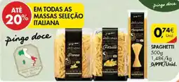 Pingo Doce Pingo doce massas seleção italiana promoção