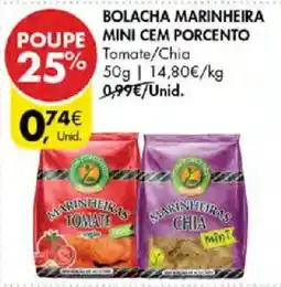 Pingo Doce Bolacha marinheira mini cem porcento promoção