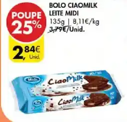 Pingo Doce Bolo ciaomilk leite midi promoção