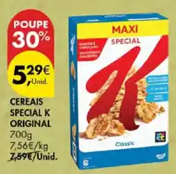 Pingo Doce Cereais special k original promoção