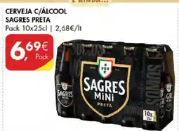 Pingo Doce Cerveja c/álcool sagres preta promoção