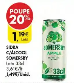 Pingo Doce Sidra c/álcool somersby promoção