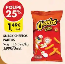 Pingo Doce Snack cheetos palitos promoção