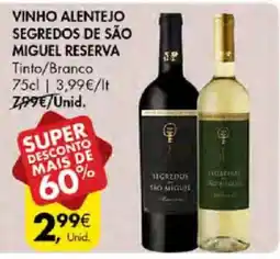 Pingo Doce Vinho alentejo segredos de são miguel reserva promoção
