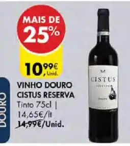 Pingo Doce Cistus vinho douro reserva promoção