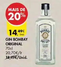 Pingo Doce gin bombay original promoção
