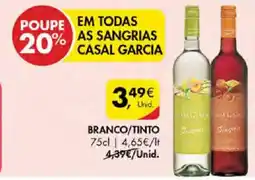 Pingo Doce sangrias casal garcia promoção