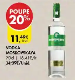 Pingo Doce Vodka moskovskaya promoção