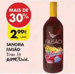 Pingo Doce Sangria Faisão promoção