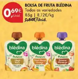 Pingo Doce Bolsa de fruta blédina promoção