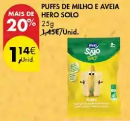 Pingo Doce Puffs de milho e aveia hero solo promoção