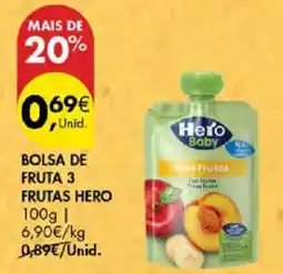 Pingo Doce Bolsa de fruta 3 frutas hero promoção