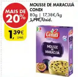 Pingo Doce Mousse de maracujá condi promoção