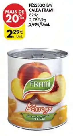 Pingo Doce Pêssego Frami promoção