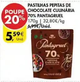 Pingo Doce pastilhas pepitas de chocolate culinária pantagruel promoção