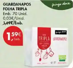 Pingo Doce Guardanapos folha tripla pingo doce promoção