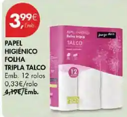 Pingo Doce Papel higiénico folha tripla talco purge nova promoção