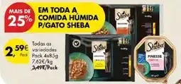 Pingo Doce comida húmida p/gato sheba promoção