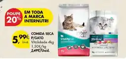 Pingo Doce comida seca p/gato vitalitycat promoção