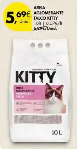 Pingo Doce Kitty areia aglomerante perfumada talco promoção