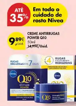 Pingo Doce Nivea creme antirrugas power q10 promoção