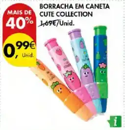Pingo Doce Borracha em caneta cute collection promoção