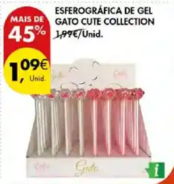 Pingo Doce esferográfica de gel gato cute collection promoção