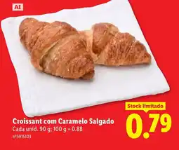 Lidl Croissant com Caramelo Salgado promoção