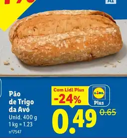 Lidl Pão de trigo da avó promoção
