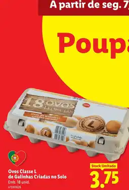 Lidl Ovos Classe L promoção