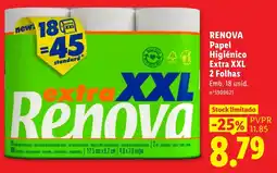 Lidl Renova papel higiênico extra xxl promoção
