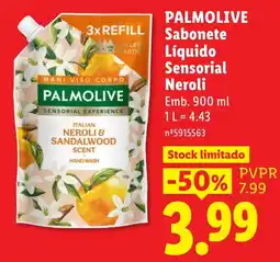 Lidl Palmolive sabonete líquido sensorial neroli promoção