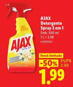 Lidl ajax detergente spray 3 em 1 promoção